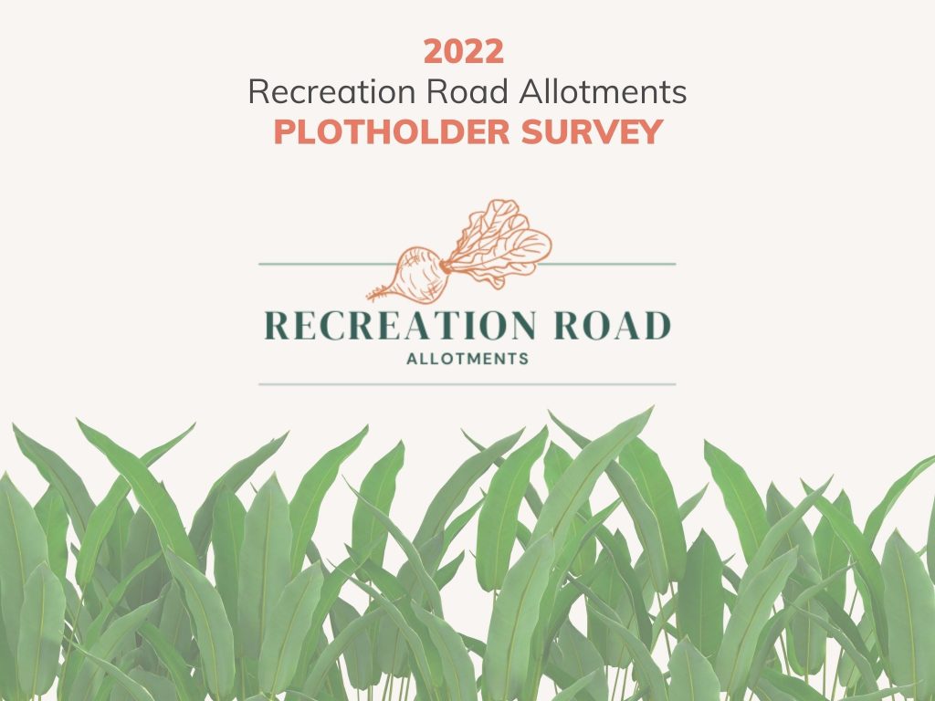 2022 Plotholder Survey Page 1
